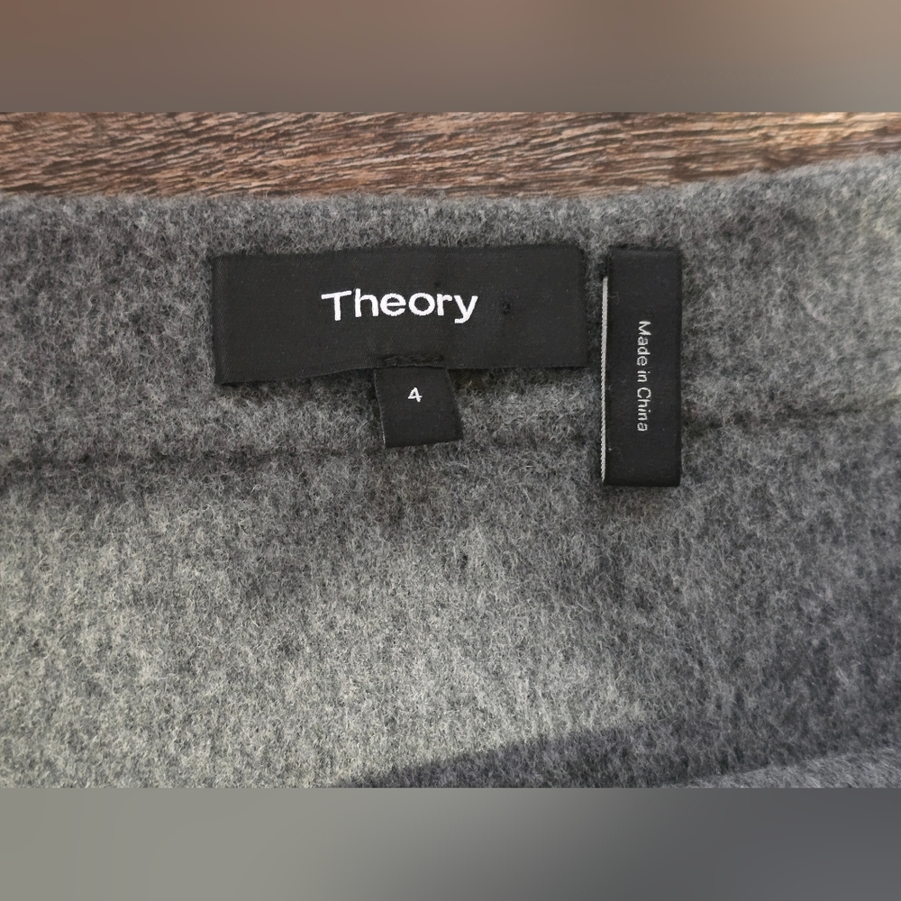 Theory Wool/Cashmere Plaid Skirt Size 4 - Picture 3 of 5
